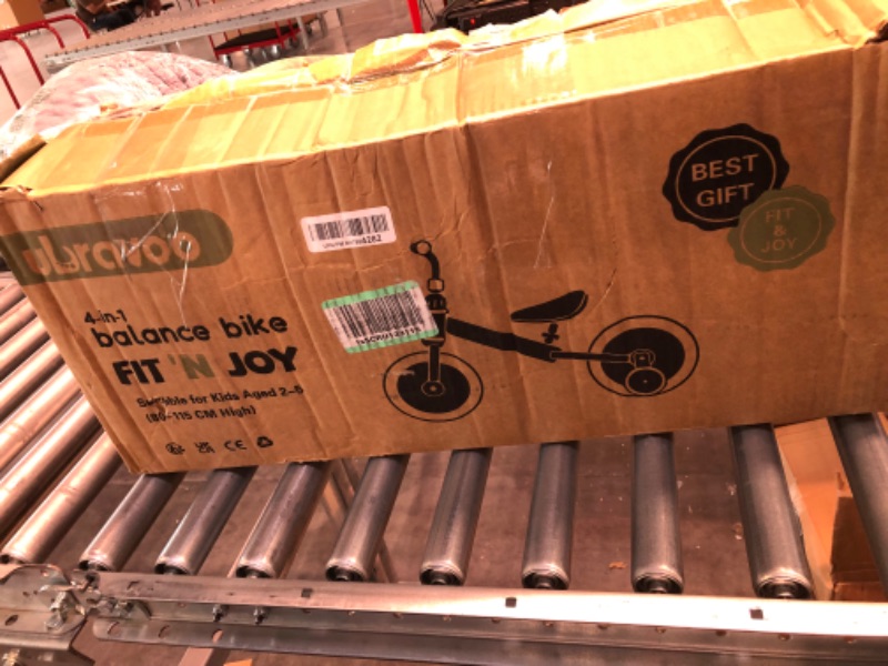 Photo 1 of UBRAVOO Trike to Bike Riding Tricycles for Boys Girls 2-5, Fit 'n Joy Kids Balance Bike with Pedals & Training Wheels Options, 4-in-1 Starter Toddler Training Bicycle
