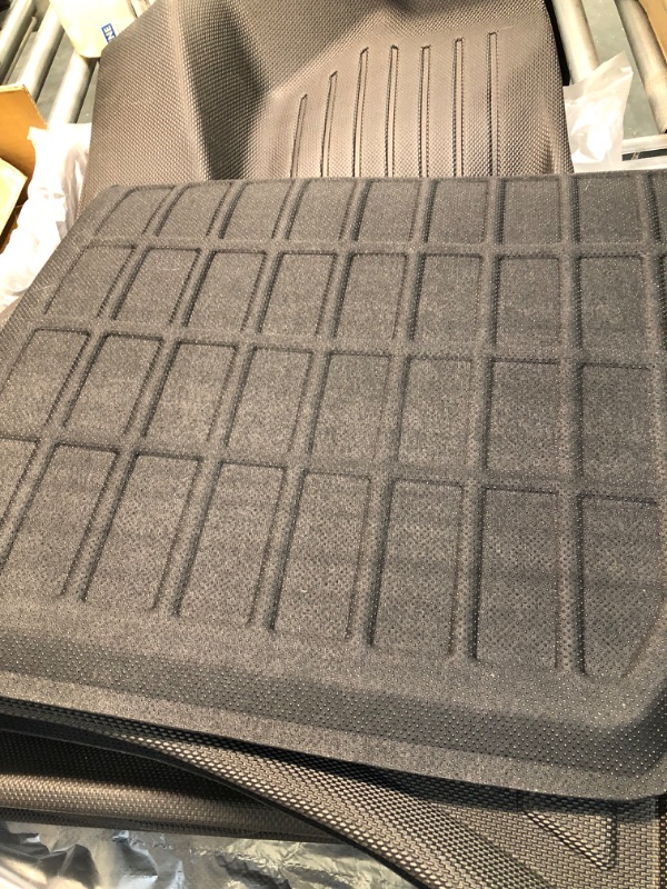 Photo 2 of BASENOR 8PCS Tesla Model Y Floor Mats 3D Full Set Interior Liners All-Weather Anti-Slip Waterproof Frunk & Rear Trunk Mat Accessories for 5-Seat Model Y 2023 2022 2021 2020 8PCS Model Y