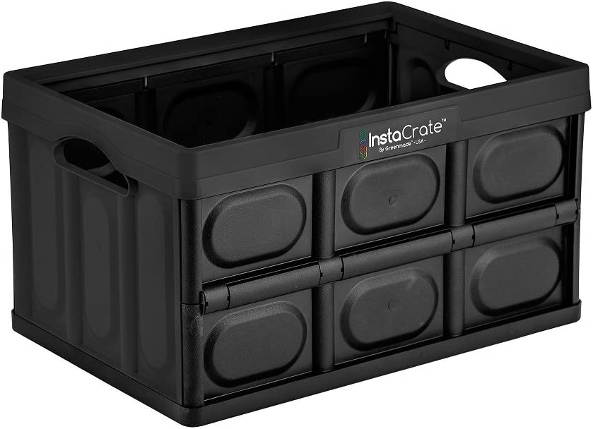 Photo 1 of GreenMade InstaCrate Collapsible Storage Container, 12 gal, Black
