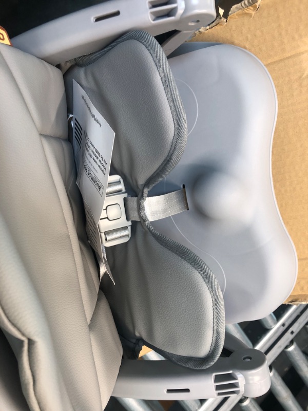 Photo 1 of YOLEO High Chair for Toddlers Folding Compact Portable Booster Seat Babies/Kids Chair on Chair for Dining Table Camping (Grey) With Cushion Grey