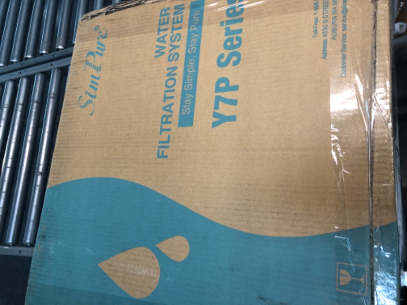 Photo 1 of SimPure Y7P-W UV Countertop Reverse Osmosis Water Filtration Purification System, 4 Stage RO Water Filter, Bottleless Water Dispenser, 4: 1 Pure to Drain, BPA Free (No Installation Required)