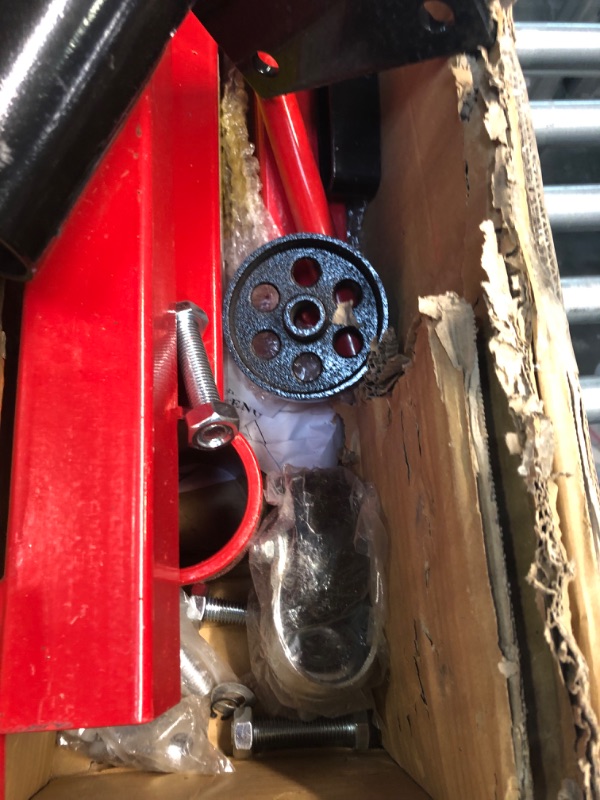 Photo 1 of BIG RED T23401 Torin Steel Rotating Engine Stand with 360 Degree Rotating Head: 3/8 Ton (750 lb) Capacity, Red
