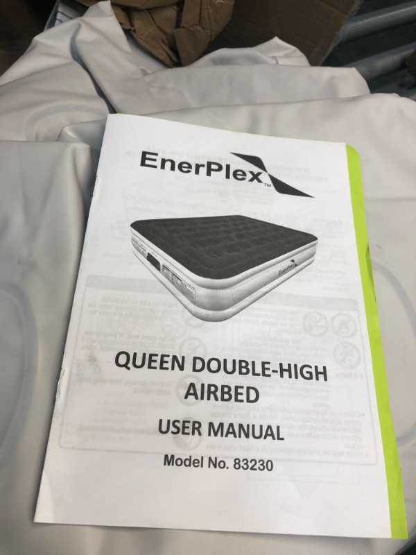 Photo 3 of EnerPlex Air Mattress with Built-in Pump - Double Height Inflatable Mattress for Camping, Home & Portable Travel - Durable Blow Up Bed with Dual Pump - Easy to Inflate/Quick Set UP
