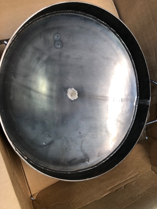 Photo 2 of 18" Discada Disc Cooker Blade With 2" Sides High Heat Cooking Skillet, Disc BBQ, Cowboy Wok (Removable Legs Stand 18 inch)