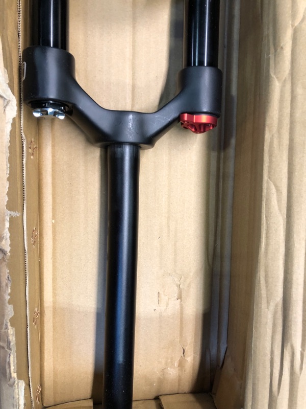 Photo 3 of BUCKLOS 26/27.5/29 Travel 120mm MTB Air Suspension Fork, Rebound Adjust 1 1/8 Straight/Tapered Tube QR 9mm Manual/Remote Lockout XC AM Ultralight Mountain Bike Front Forks Tapered-manual lock 27.5"