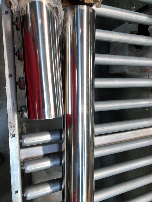 Photo 1 of FGJQEFG 3.5 Inch Straight DIY Custom Mandrel Exhaust Pipe Tube Pipe, 45 Inch Length, 3.5'' OD Mandrel Straight Pipe, T304 Stainless Steel, Universal Fitment - 2PCS 3.5''OD-Straight-45''-2PCS