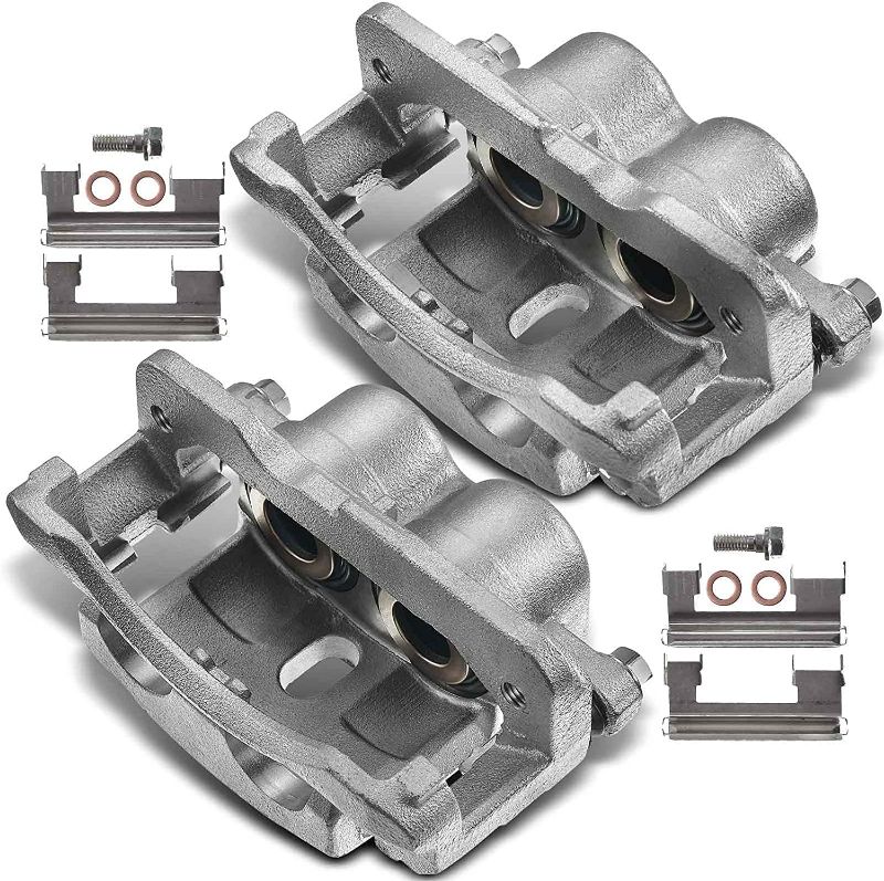 Photo 1 of A-Premium Brake Caliper Assembly Replacement for GMC Savana 1500 2500 Sierra 1500 2500 Chevrolet Silverado 1500 2500 3500 Cadillac 2000-2013 Left and Right with 4 Wheel Disc 2-PC
