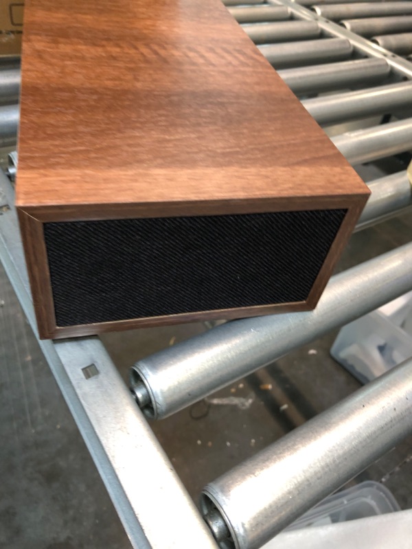 Photo 1 of LP&No.1 Bluetooth Vinyl Record Player with External Speakers, 3-Speed Belt-Drive Turntable for Vinyl Albums with Auto Off and Bluetooth Input DarkBrown Wood