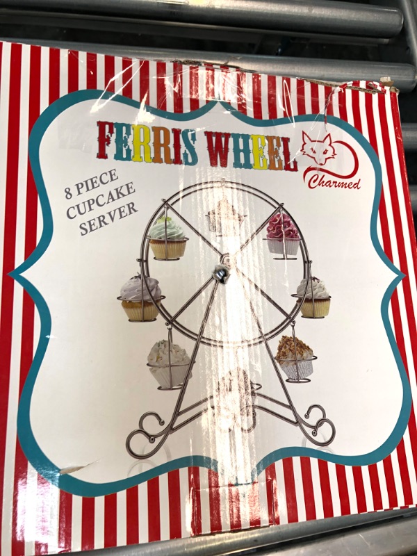 Photo 4 of Charmed Ferris Wheel Cupcake Stand for Carnival and Circus Theme Party