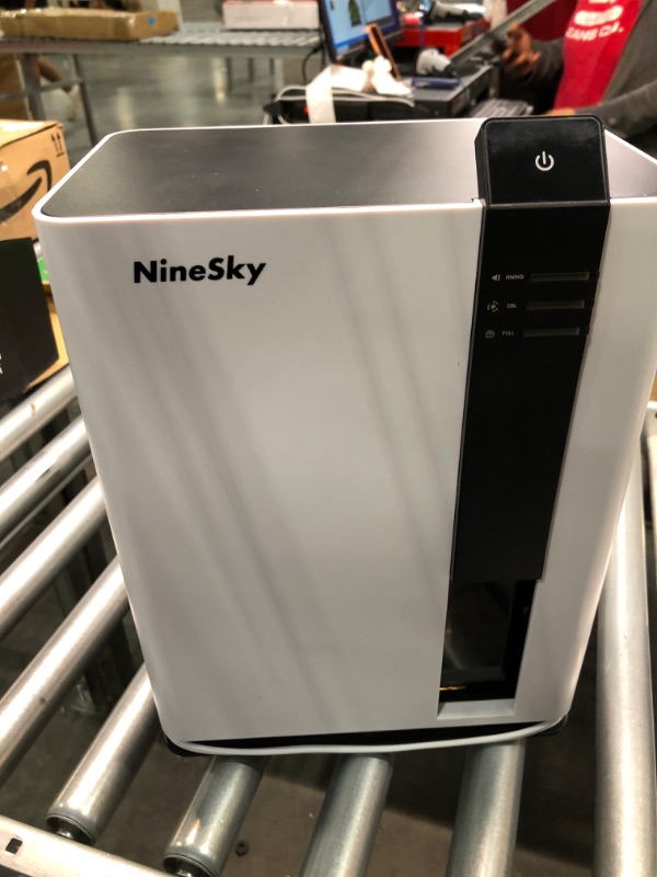 Photo 2 of NineSky Dehumidifier for Home, 88 OZ Water Tank, Dehumidifier for Bathroom, Bedroom with Auto Shut Off, 5 Colors LED Light