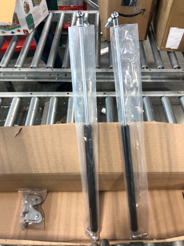 Photo 3 of 20 Inch 45lb/200N Per Gas Shock Strut Spring for RV Bed Boat Bed Cover Door Lids Floor Hatch Door Shed Window and Other Custom Heavy Duty Project, A Set of 2 with L Mounts Vepagoo 45lb/200N 20in
