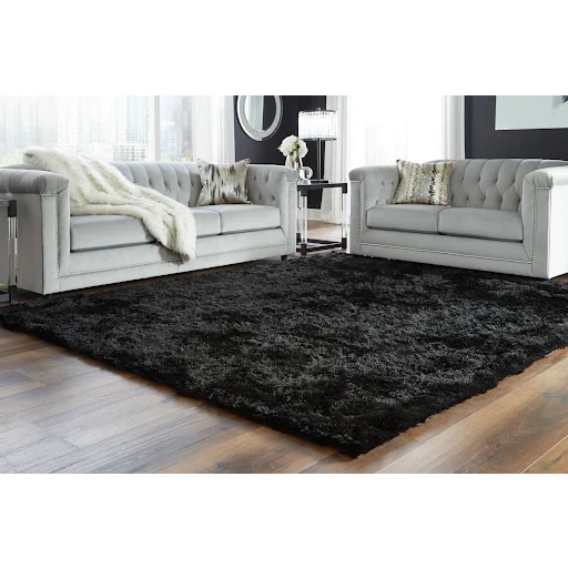 Photo 1 of BLACK 10X8 SHAG RUG