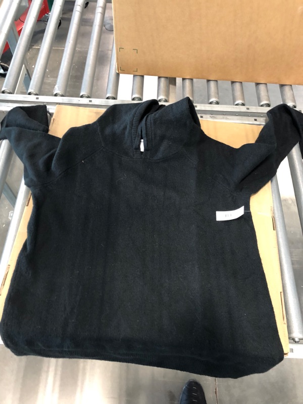 Photo 1 of Amazon Essentials Women's Soft Touch Hooded Pullover Sweater Large Black