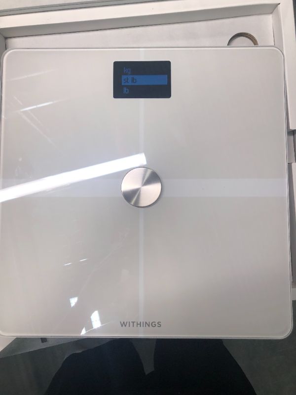 Photo 1 of Withings Body+ - Digital Wi-Fi Smart Scale with Automatic Smartphone App Sync, Full Body Composition Including, Body Fat, BMI, Water Percentage, Muscle & Bone Mass, with Pregnancy Tracker & Baby Mode White