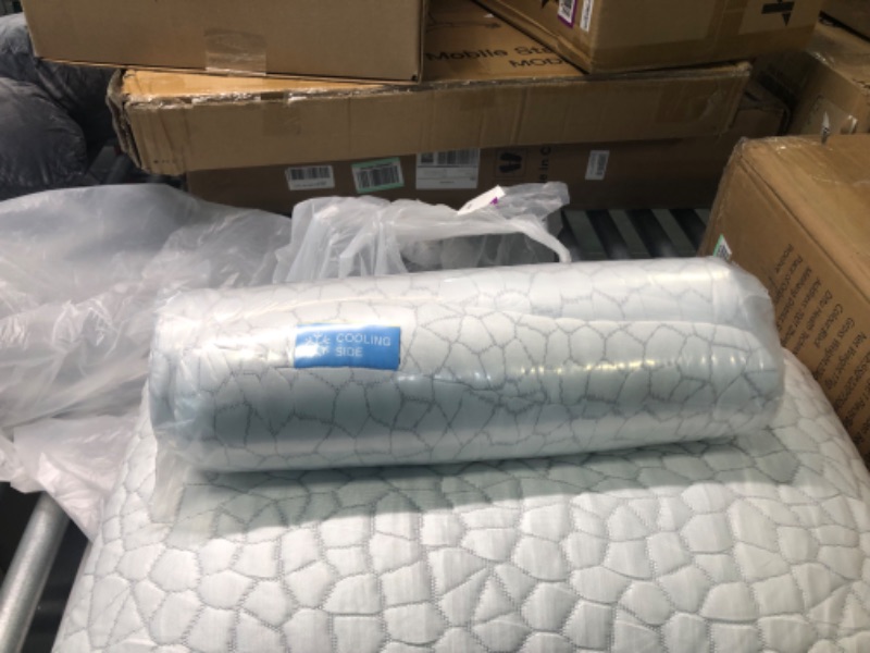 Photo 1 of 2-Pack Cooling Bed Pillows for Sleeping Adjustable Gel Shredded Memory Foam Pillows Queen Size