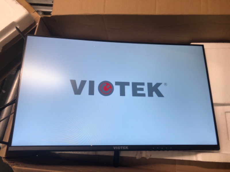 Photo 2 of Viotek NBV24CB2 24-Inch Curved Monitor, 75 Hz Full-HD Frameless Monitor for Home, Office & Gaming | VGA, HDMI, 3.5mm | Adaptive Sync w/Superior Dead Pixel Policy + 3Yr Performance Promise 24-inch 1080p 75Hz NBV24CB2