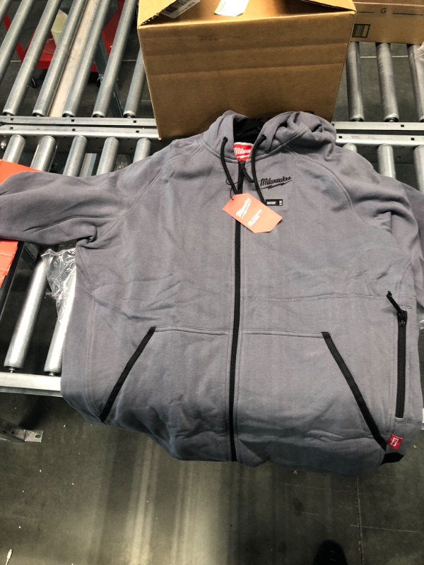 Photo 1 of Milwaukee Heated Hoodie KIT M12 12V Lithium-Ion (Extra Large, Gray) X-Large Gray