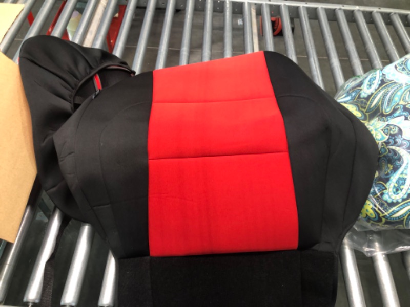 Photo 3 of CUSTOM CAR SEAT COVERS RED AND BLACK