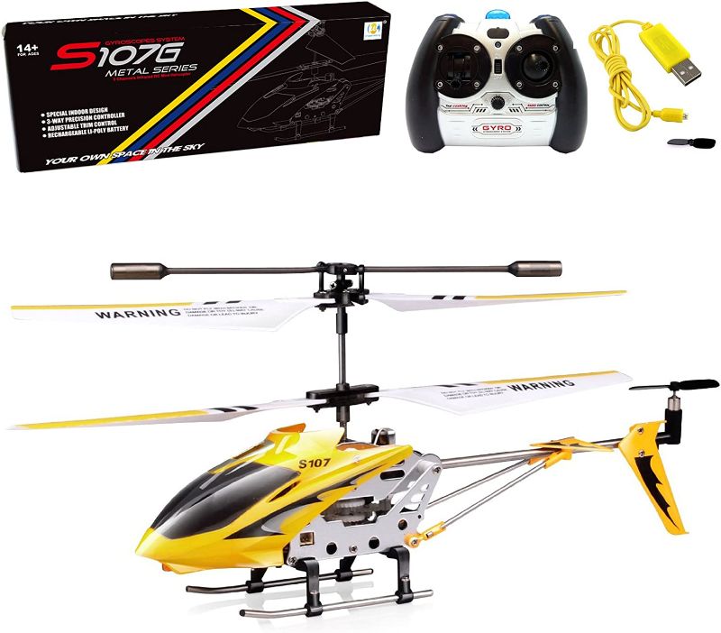 Photo 1 of Cheerwing S107/S107G Phantom 3CH 3.5 Channel Mini RC Helicopter with Gyro Yellow