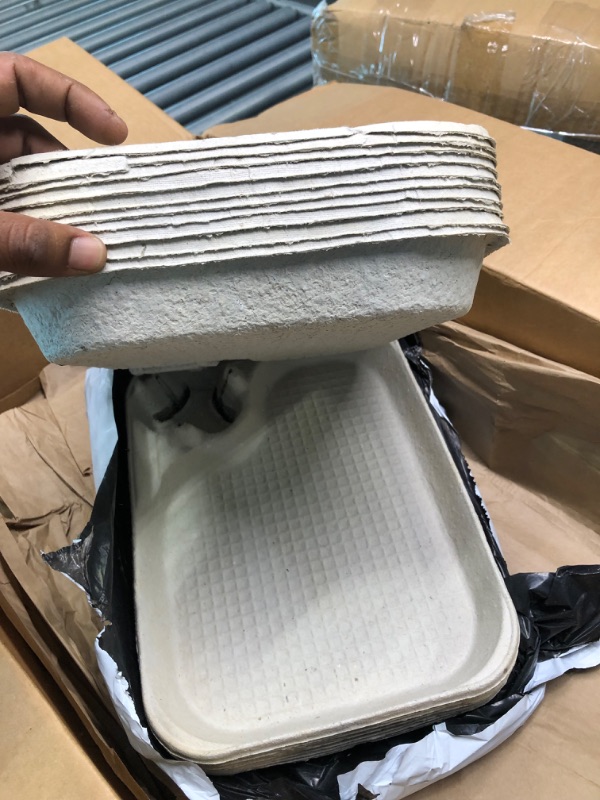 Photo 1 of Disposable Boiled Crawfish or Crab Trays with Cup Holder, 20 Count