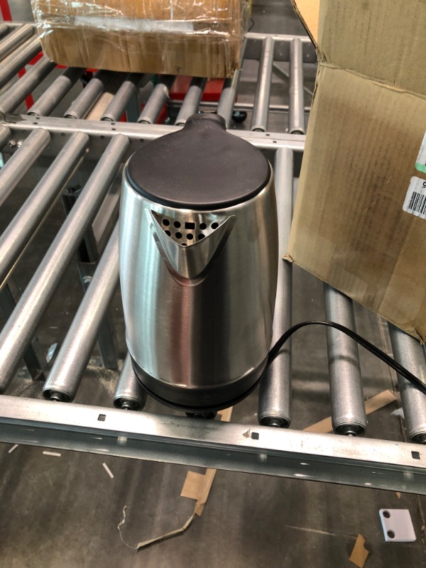 Photo 1 of Comfee 1.7L Stainless Steel Electric Tea Kettle, BPA-Free Hot Water Boiler, Cordless with LED Light, Auto Shut-Off and Boil-Dry Protection, 1500W Fast Boil