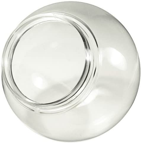Photo 1 of 6 in. Clear Acrylic Globe - 3.25 in. Extruded Neck Opening - American 3202-50650