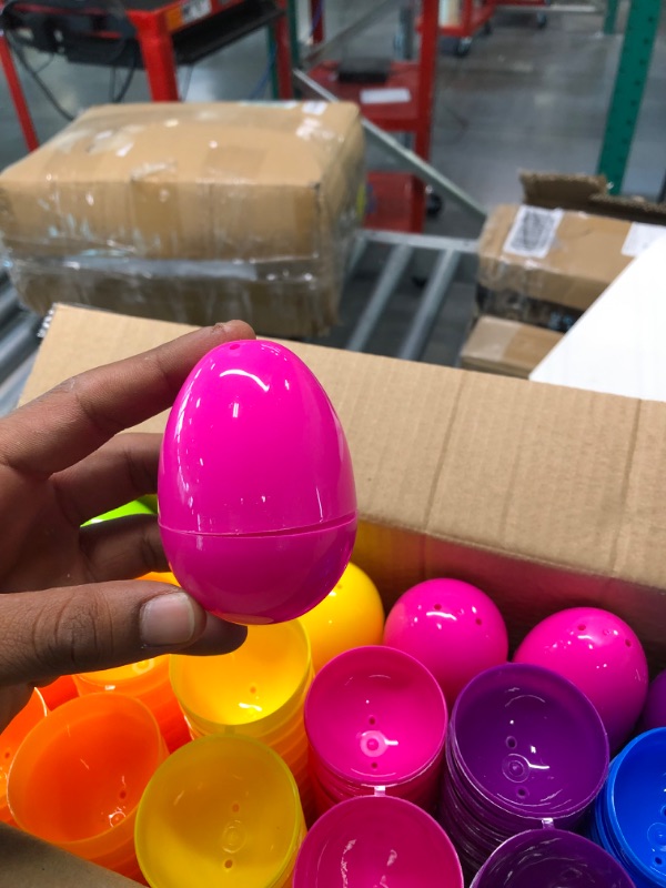 Photo 1 of JOYIN 288 PCS 3.15" Plastic Easter Eggs, Empty Easter Eggs Fillable, Colorful Bright Plastic Eggs