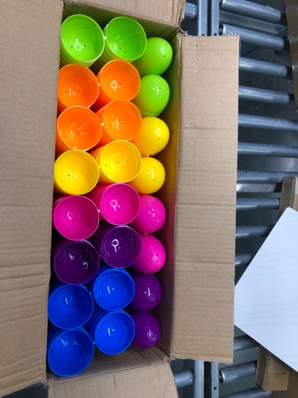 Photo 1 of JOYIN 288 PCS 3.15" Plastic Easter Eggs, Empty Easter Eggs Fillable, Colorful Bright Plastic Eggs