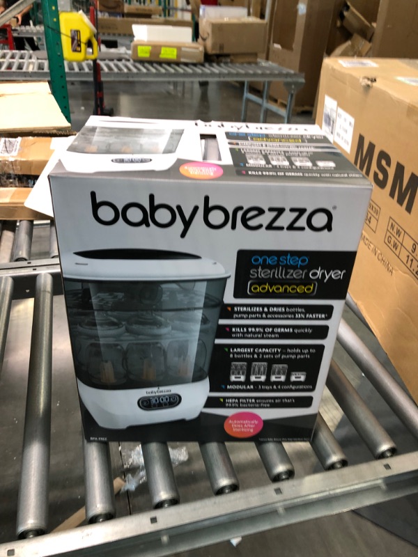 Photo 5 of Baby Brezza Baby Bottle Sterilizer and Dryer Advanced – Electric Steam Sterilization Machine – Universal Sterilizing for All Bottles: Plastic + Glass + Pacifiers + Breast Pump Parts - HEPA Filtration