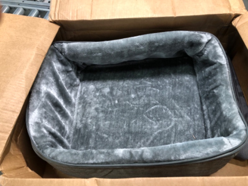 Photo 1 of SMALL PET BED WITH CARRIER AND RUBBER BOWL