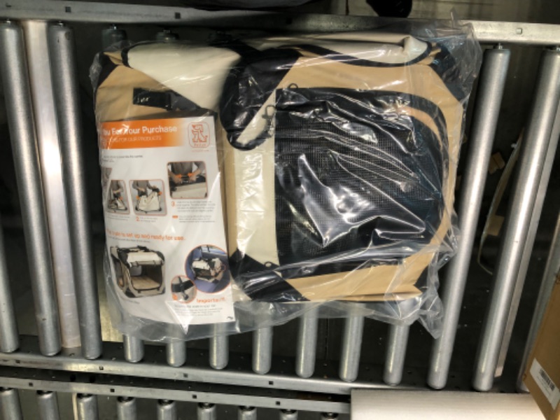 Photo 1 of PetLuv "Happy Cat Premium Cat Carrier Soft Sided Foldable Top and Side Loading Pet Crate and Carrier Locking Zippers Shoulder Straps Seat Belt Lock Plush Pillow Reduces Anxiety