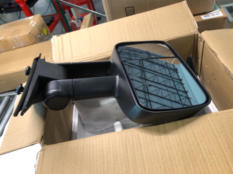 Photo 2 of AERDM New Pair Towing Mirrors Manual Operated Textured Black Telescoping Trailer Side Mirrors Fit Chevy/GMC/Cadillac Silverado Sierra Avalanche Suburban Tahoe Yukon XL Escalade EXT ESV