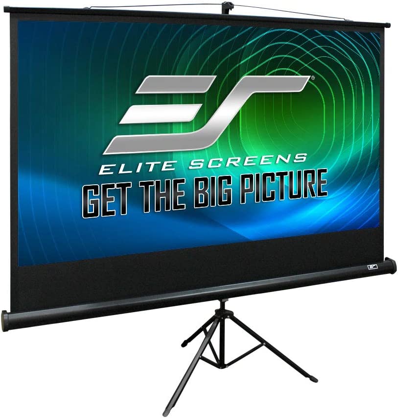 Photo 1 of 72-INCH 16:9, Indoor Outdoor Projector Screen, 8K / 4K Ultra HD 3D Ready, US Based Company 2-YEAR WARRANTY, T72UWH, Black - US Based Company