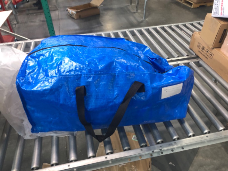 Photo 1 of Heavy Duty Extra Large Storage Bags, Blue Moving Bags Totes with Zippers for Clothing Blanket Storage 5 PC