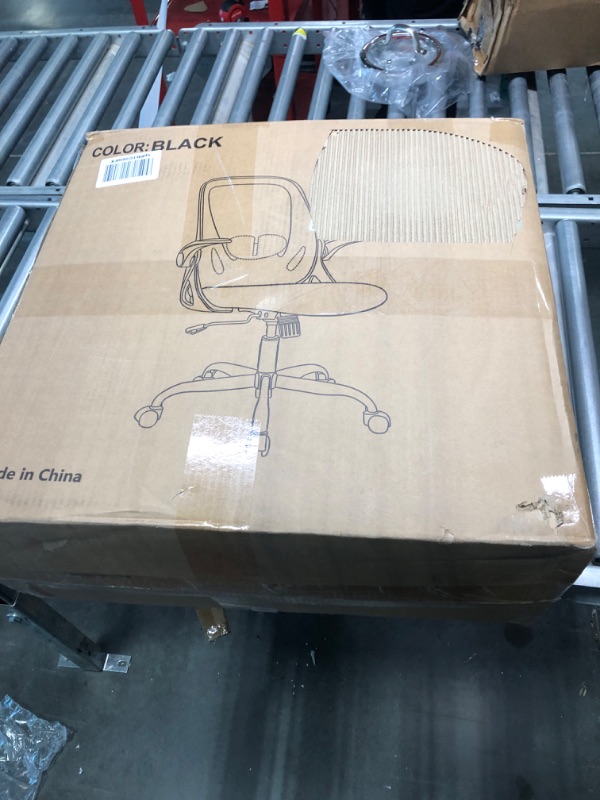 Photo 1 of Office Chair Primy Ergonomic Desk Chair with Adjustable Lumbar Support and Height, Swivel Breathable Desk Mesh Computer Chair with Flip up Armrests for Conference Room (Black) PR-934 Black
