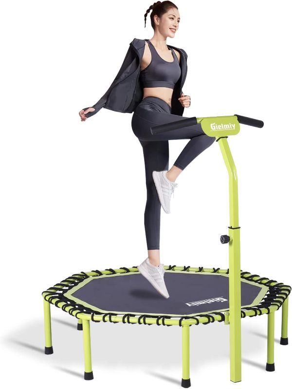 Photo 1 of Gielmiy 40" Mini Trampoline,Silent Fitness Trampoline?Indoor Small Bungee Rebounder Cardio Trainer Workout for Adults?Max Load 330lbs?
