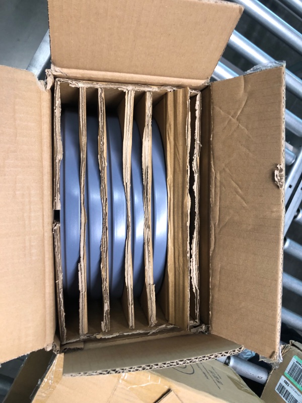 Photo 1 of AmorArc Ceramic Dinner Plates Set of 6,10.5 inch Stoneware plates for Kitchen, Dinnerware Dishes set- Microwave,Dishwasher Safe,Scratch Resistant-Navy Blue
