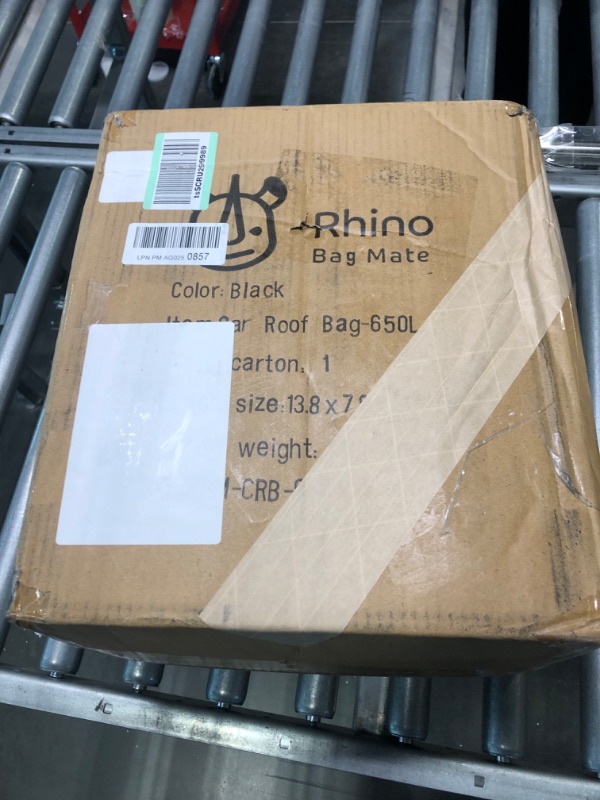 Photo 6 of Rhino BagMate 650L Military-Grade Waterproof Roof Bag Storage For Car Black
