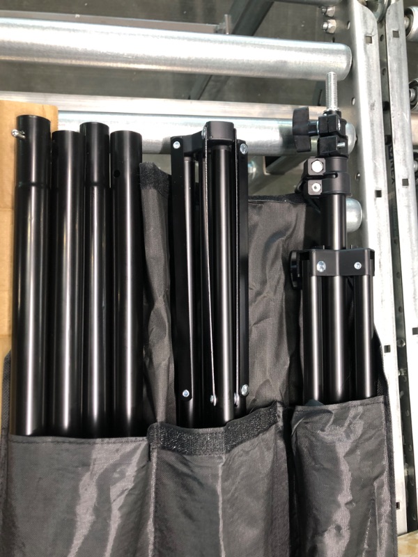 Photo 1 of LOMTAP Background Stand Heavy Duty 6.5x10ft/ 2x3m Backdrop Support System Photography Photo Video Studio Kit with Carrying Bag for Adjustable Height and Width Shooting Photo Studio