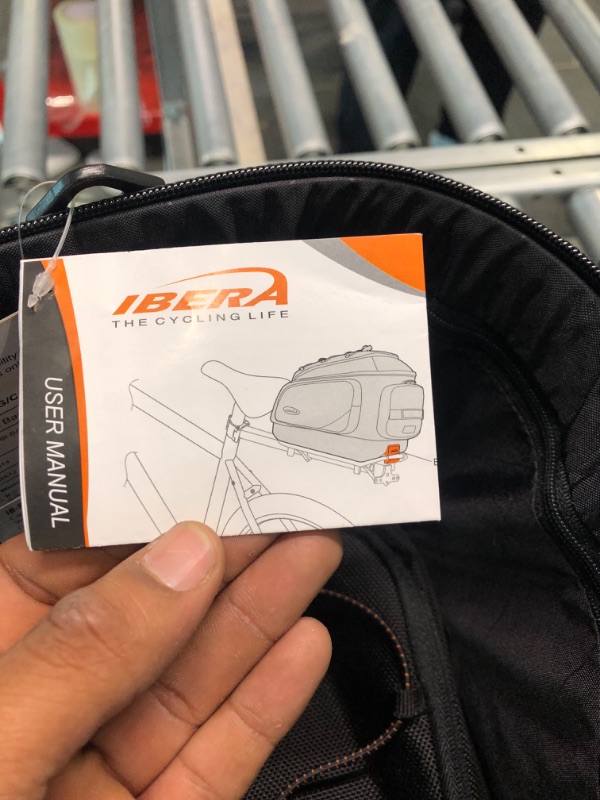 Photo 4 of Ibera Bike PakRak Clip-On Commuter Bag & Touring Carrier Plus+ Rack (Disk Brake Mounts) Combo Set
