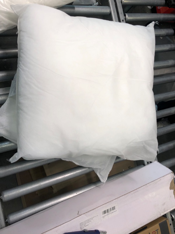 Photo 5 of 24X24 PILLOW INSERTS, WHITE, 100% POLYESTER 4 PC