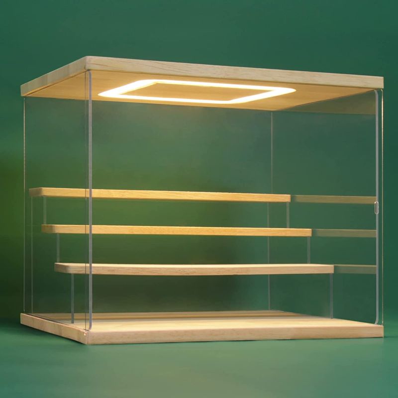 Photo 1 of Clear Acrylic Display Case Stand with LED Light 