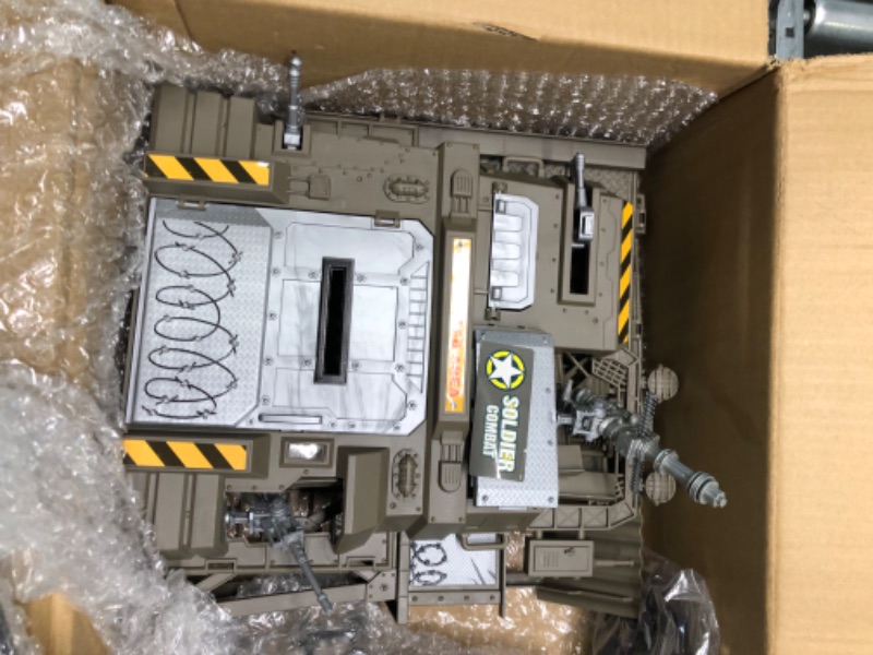 Photo 1 of JOYIN Military Base Toys Set Including Military Base, Military Vehicles, Army Men Action Figures and Weapon Gear Accessories Military Combat Toys