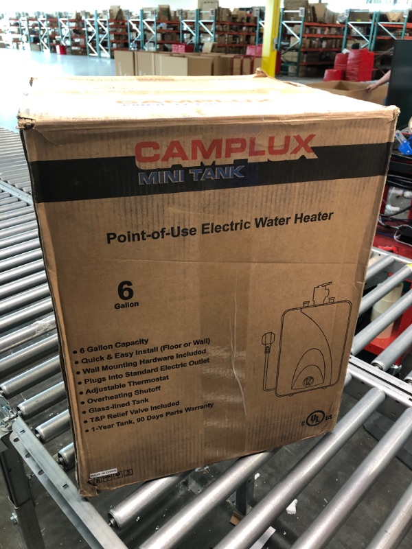 Photo 6 of Camplux ME60 Mini Tank Electric Water Heater 6-Gallon with Cord Plug,1.44kW at 120 Volts 6 Gallons