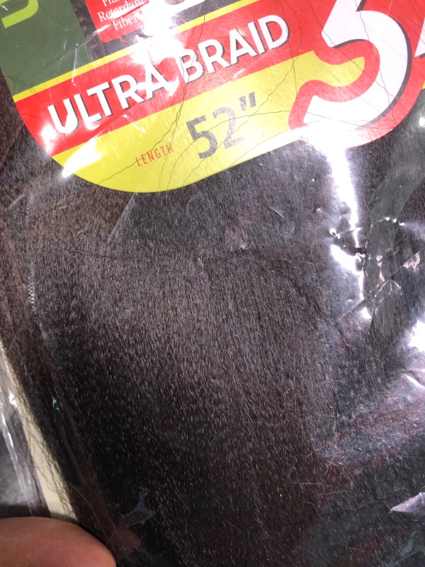 Photo 4 of Outre SYNTHETIC PRE STRETCHED ULTRA BRAID - XPRESSION 3X 52'' (Color:2 Dark Brown, Pack of 4)
