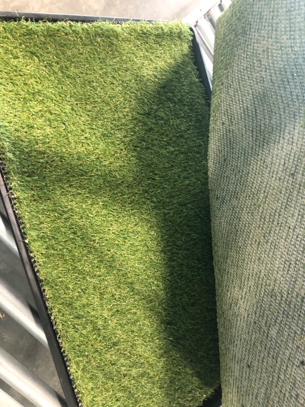 Photo 1 of LOOBANI Large Dog Grass Porch Potty Tray, Replacement Artificial Grass Puppy Training Pads, Washable Pee Pads, Portable Dog Potty for Indoor/Outdoor Use Pet Tray System 35" x 23"