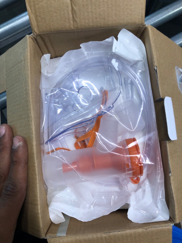 Photo 1 of MAYLUCK Portable Compressor Nebulizer, Nebulizer Machine with 1 Set Accessory, Jet Nebulizers Personal Steam Inhaler Cool Mist Compressor System for Kids Adults Orange