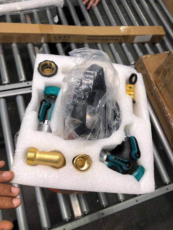 Photo 4 of NPGLOBAL RV Water Softener Portable - 16,000 Grain, 3/4" GHT Fittings, Convenient Water Softener for RVs, Trailers, Boats, Mobile Car Washing, Pressure Washing RV Water Softener Portable Orange