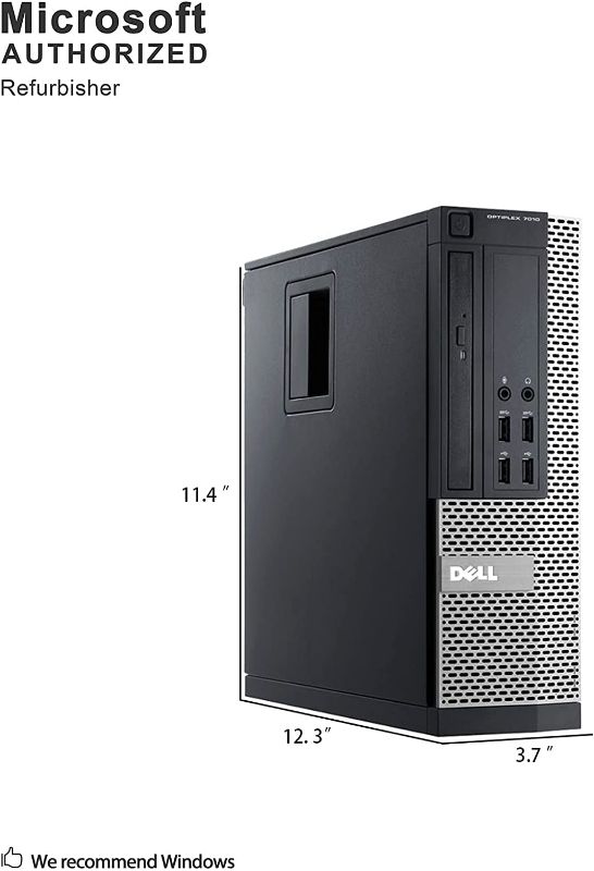 Photo 1 of Dell Optiplex 7010 Business Desktop Computer (Intel Quad Core i5-3470 3.2GHz, 16GB RAM, 2TB HDD, USB 3.0, DVDRW, Windows 10 Professional