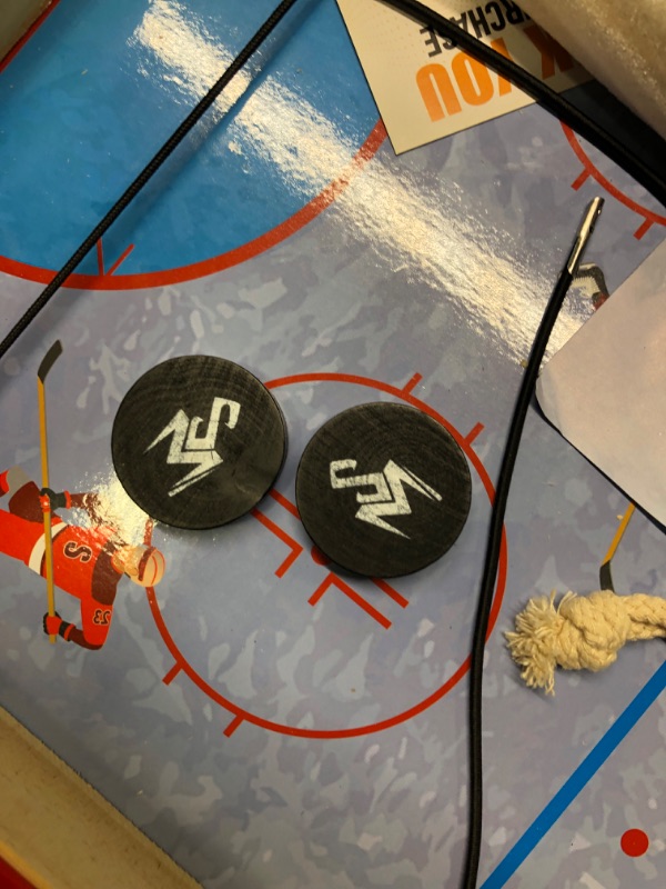 Photo 1 of MagicSolutions Fast Puck Board Game Ice Hockey Table | Interactive Desktop Battle Game | Fun for a Family Game or Even a Get-Together with Friends! | Large Size (23 x 12.59 x 1.57 in)